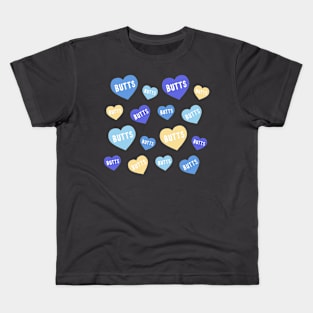 Valentines Day Butt Hearts Kids T-Shirt